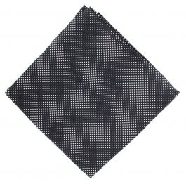 Neckwear and Accessories Black Pin Dot Silk Pocket Square Michelsons ...