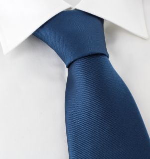 Teal Plain Twill Silk Tie