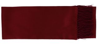 Wine Textured Narrow Silk Dress Scarf