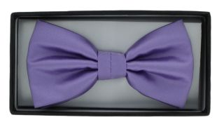 Lilac Polyester Bow Tie