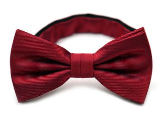 Red Polyester Bow Tie