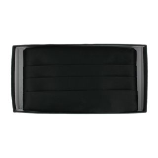 Black Polyester Cummerbund