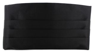 Black Silk Cummerbund