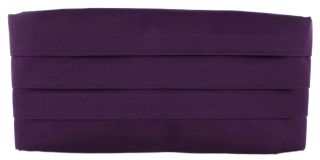 Purple Silk Cummerbund