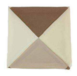 Brown 4 Colour Way Silk Pocket Square