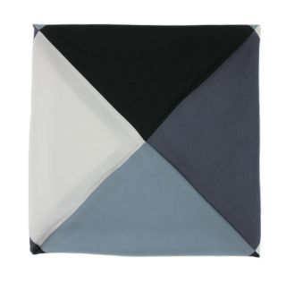 Charcoal 4 colour way Silk Pocket Square