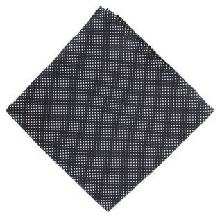 Black Pin Dot Silk Pocket Square