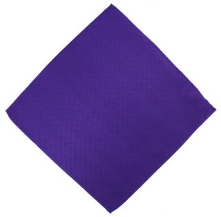 Purple Basket Weave Silk Pocket Square