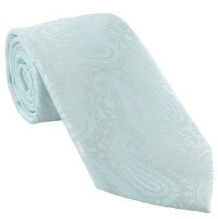 Mint Tonal Paisley Tie & Pocket Square Set