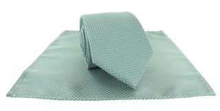 Sage Semi Tie & Pocket Square Set