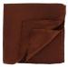 Brown Plain Silk Pocket Square