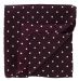 Burgundy Polka Dot Silk Pocket Square