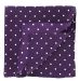 Purple Polka Dot Silk Pocket Square