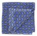 Blue Small Paisley Silk Pocket Square