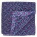 Purple Small Paisley Silk Pocket Square