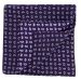 Purple Small Pine Silk Pocket Square