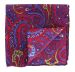 Pink Bright Paisley Silk Pocket Square