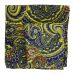 Yellow Bright Paisley Silk Pocket Square