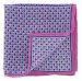 Pink Square Geo Silk Pocket Square