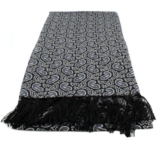 small black silk scarf