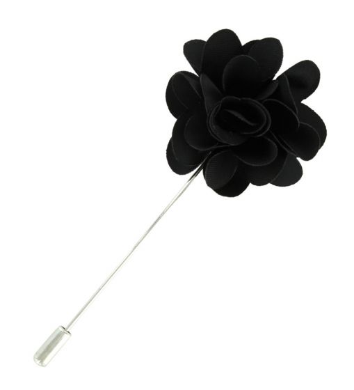 black flower pin accessories